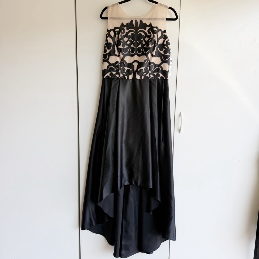 Cachet Black Lace High Low Dress